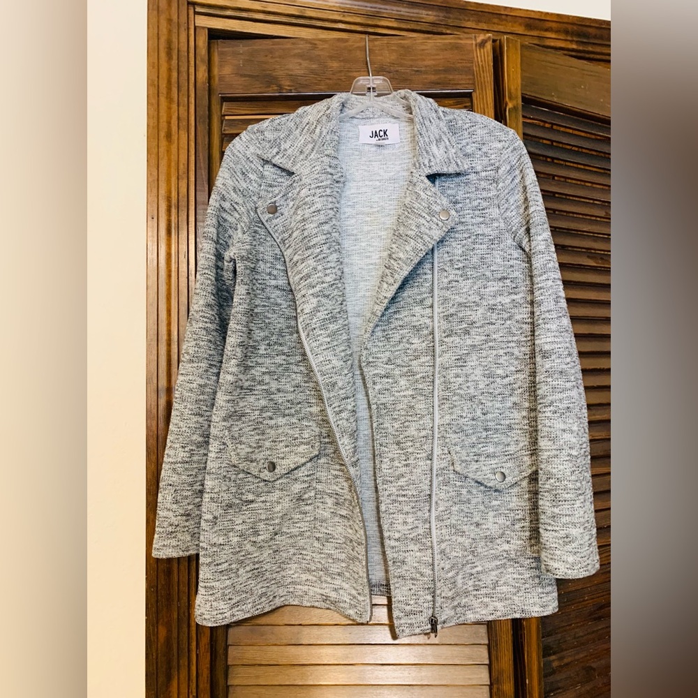BB Dakota Gray Blazer Knit Jacket